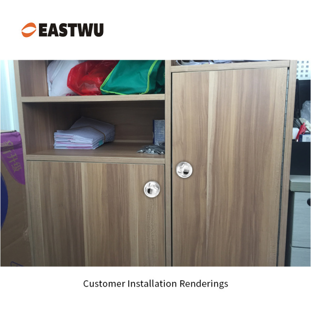 White Plastic Push to Close Latch Cut Out φ50mm