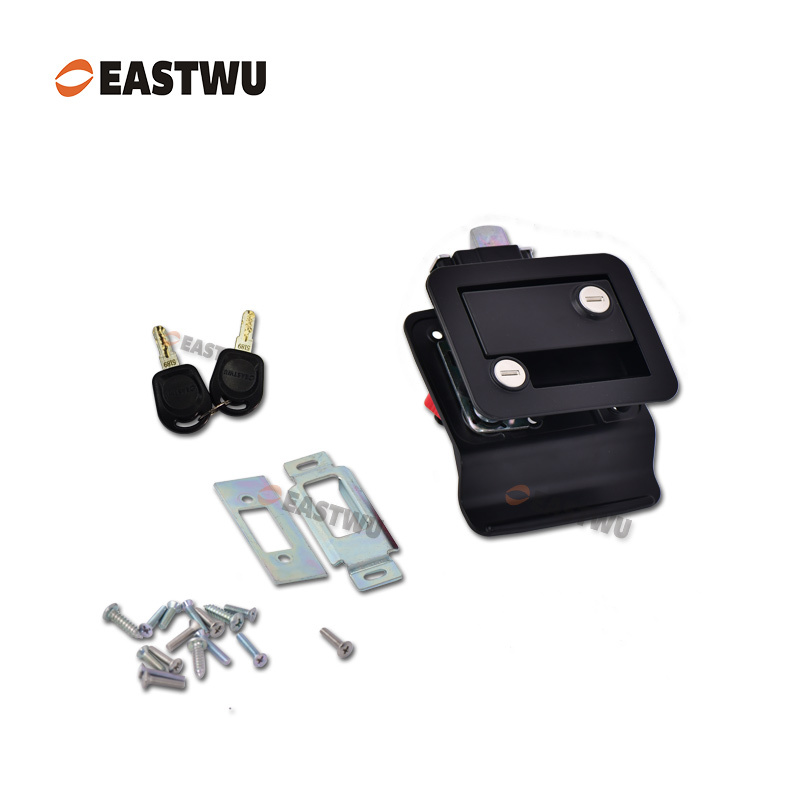 Matt Black Keyed Different Caravan Door Lock