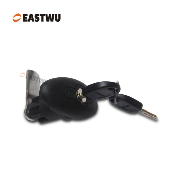 Matt Black Zinc Alloy&Nylon Keyed Different RV Cabin Compression Lock