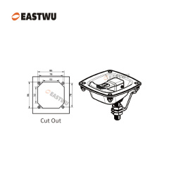 Matt Black Zinc Alloy Off-road RV Toolbox Lock