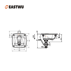 Matt Black Zinc Alloy Off-road RV Toolbox Lock