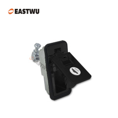 Matt Black Keyed Different Trailer Tool Box Small Compression Lock Cut Out 70*25mm