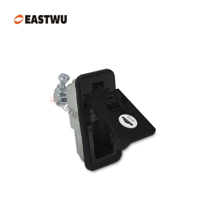 Matt Black Keyed Different Trailer Tool Box Small Compression Lock Cut Out 70*25mm