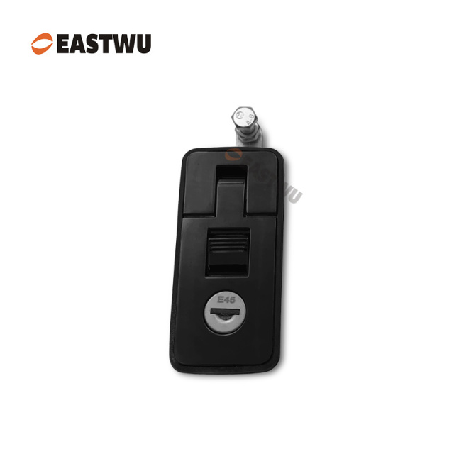 Matt Black Keyed Different Trailer Tool Box Small Compression Lock Cut Out 70*25mm