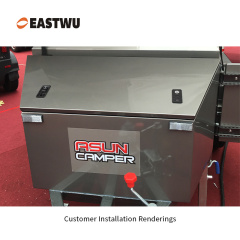 Matt Black Keyed Different Trailer Tool Box Small Compression Lock Cut Out 70*25mm