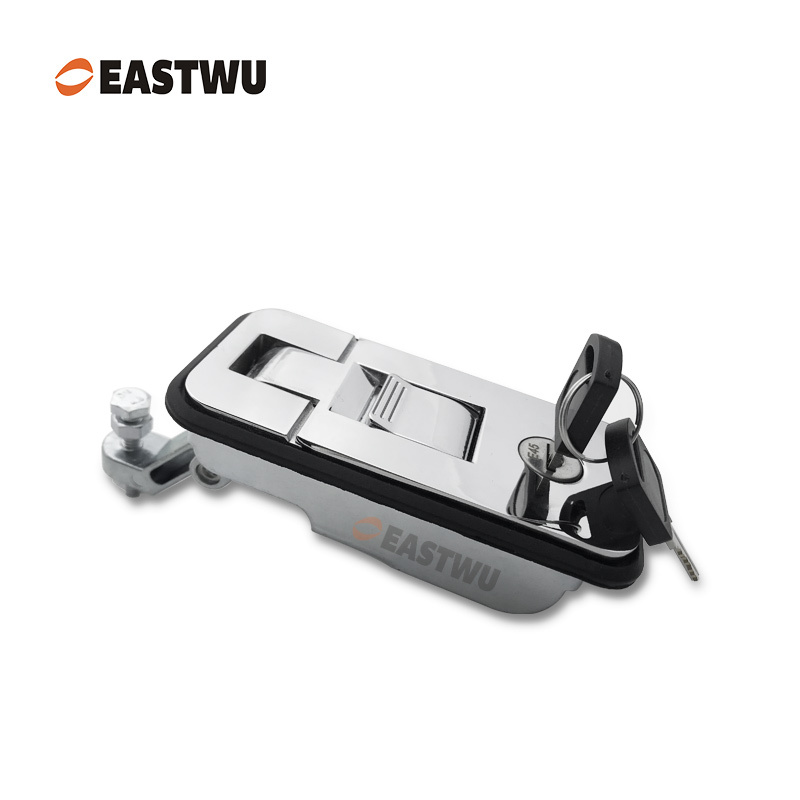 Chrome Keyed Different Trailer Tool Box Large Compression Lock Cut Out 95*45mm