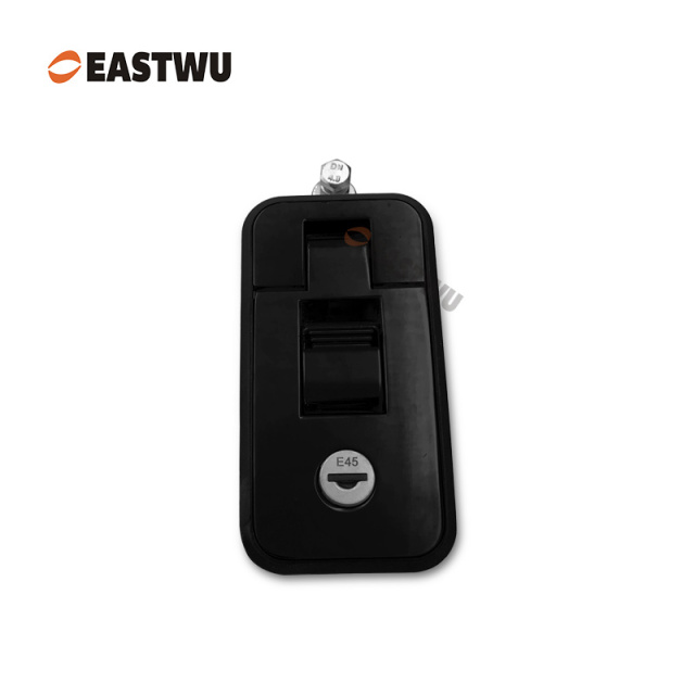 Matt Black Keyed Different Trailer Tool Box Large Compression Lock Cut Out 95*45mm