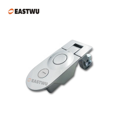 Chrome Trailer Tool Box Round Type Compression Lock Cut Out 91*36mm