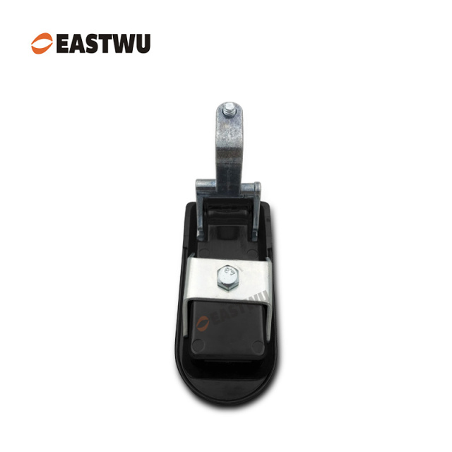 Matt Black Trailer Tool Box Round Type Compression Lock Cut Out 91*36mm