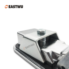 Chrome Trailer Tool Box Round Type Compression Lock Cut Out 91*36mm