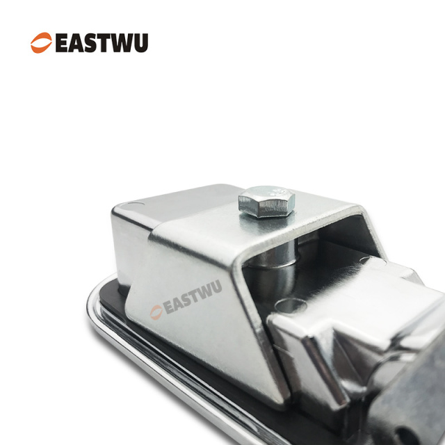 Chrome Trailer Tool Box Round Type Compression Lock Cut Out 91*36mm