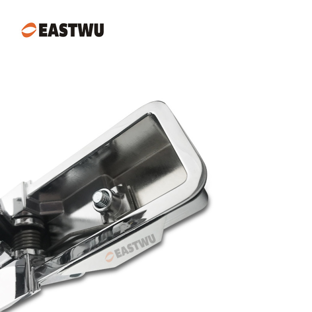 Chrome Trailer Tool Box Round Type Compression Lock Cut Out 91*36mm