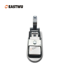 Chrome Trailer Tool Box Round Type Compression Lock Cut Out 91*36mm