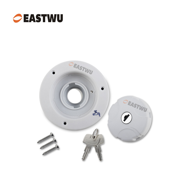White RV Water System Filler PP Material Cut Out φ82mm