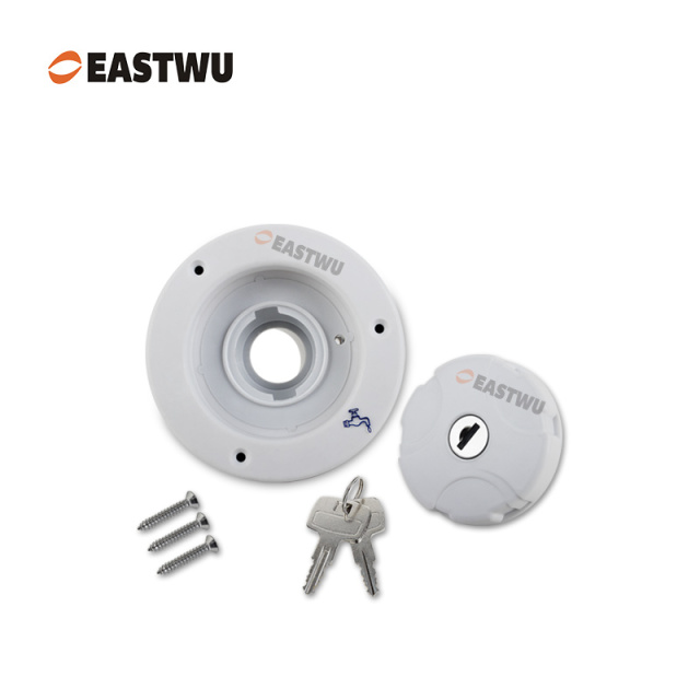 White RV Water System Filler PP Material Cut Out φ82mm