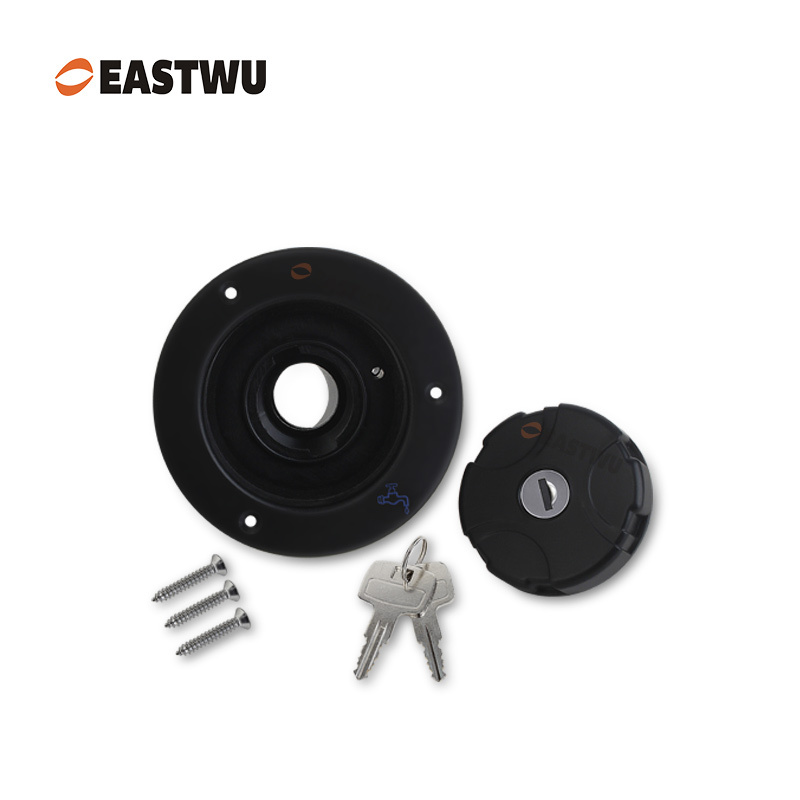 Black RV Water System Filler PP Material Cut Out φ82mm