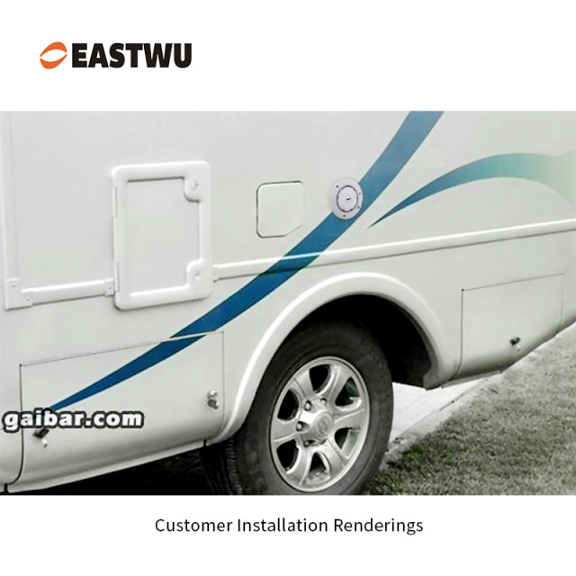 White RV Water System Filler PP Material Cut Out φ82mm