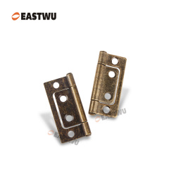 Antique Brass Carbon Steel 2 Inch Mini Hinge Thickness 1.2mm 51*38mm