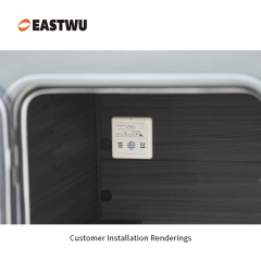 Caravan RV Motorhome Furniture Cabinet Plastic Connector Black D26mm