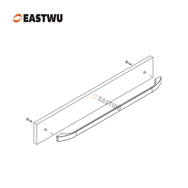 320mm Matt Black Drawer & Cabinet Long Handle