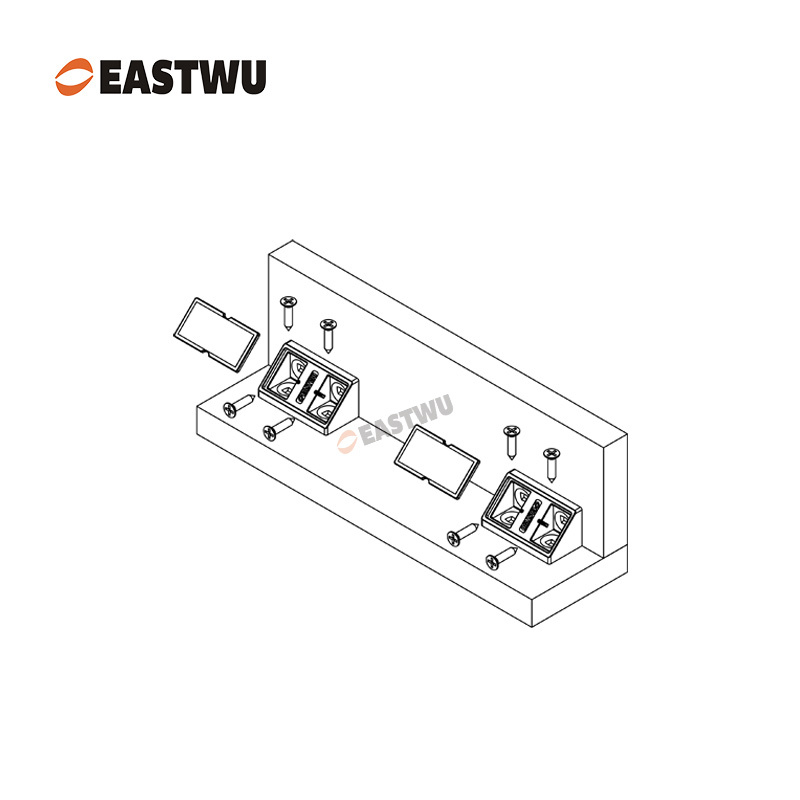 Coffee Triangle Type Caravan RV Motorhome Furniture Connector Furniture Corner Bracket