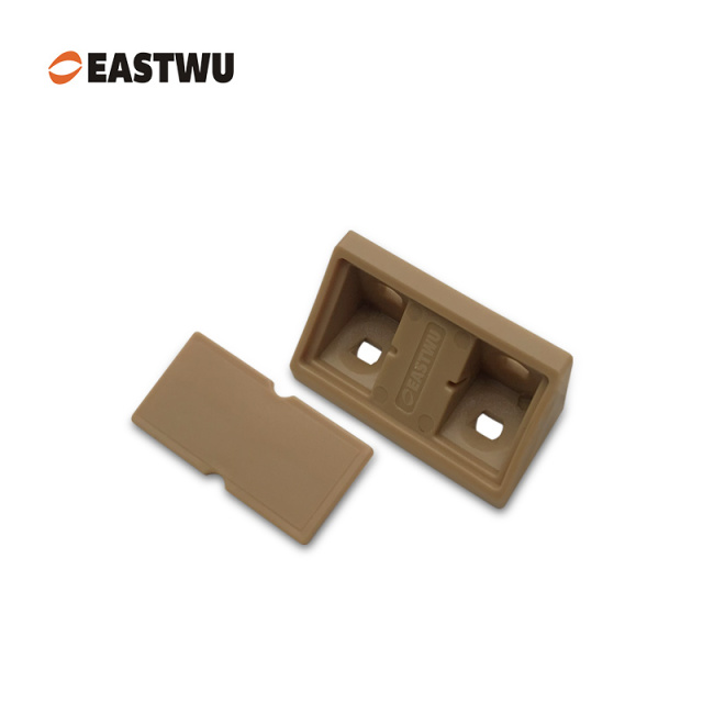 Brown Triangle Type RV Caravan Motorhome Furniture Connector Accessories For Wooden Furniture Corner Fastener-4 Holes Interior Accessories For Vehicle