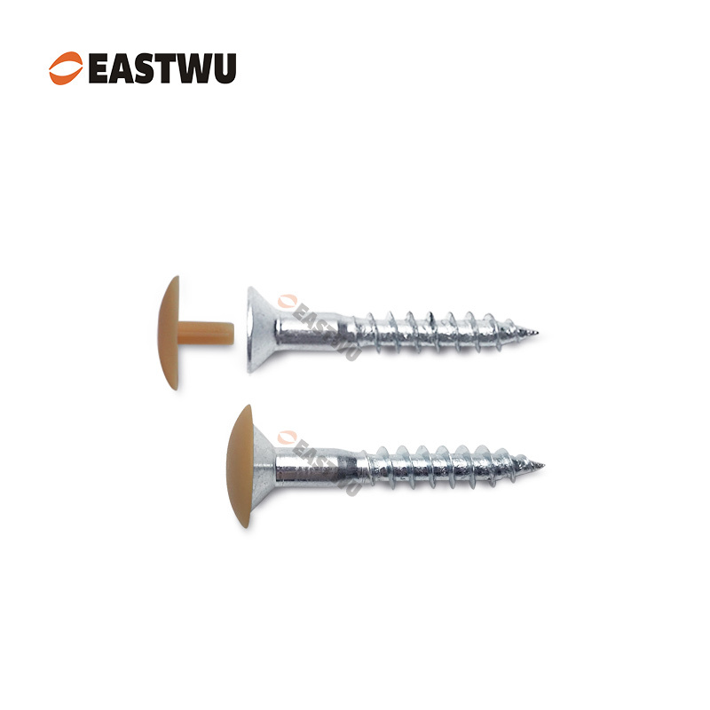 Brown Stemfix Caps Low-profile Stem Caps for SupaChip Screws Press-Fit Cover Caps for Caravan Furniture