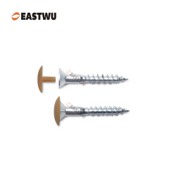 Brown Stemfix Caps Low-profile Stem Caps for SupaChip Screws Press-Fit Cover Caps for Caravan Furniture