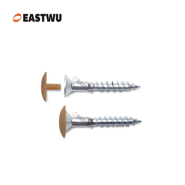 Brown Stemfix Caps Low-profile Stem Caps for SupaChip Screws Press-Fit Cover Caps for Caravan Furniture