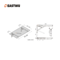 Chrome Shelf Supports Length 250mm(10")