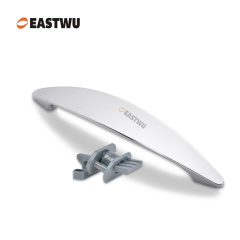 Cupboard Door Chrome Metal Handle with Plastic Hidden Locking Mechanism Lever Handles for caravan motorhome and RV