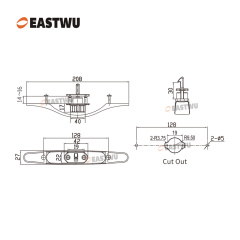 Cabinet Door Brushed Nickel Metal Handle with Metal Locking Mechanism Lever Handles and locking system for caravan motorhome and RV