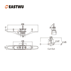 Cupboard Door Matt Black Metal Handle with Plastic Locking Mechanism Lever Handles for caravan motorhome and RV