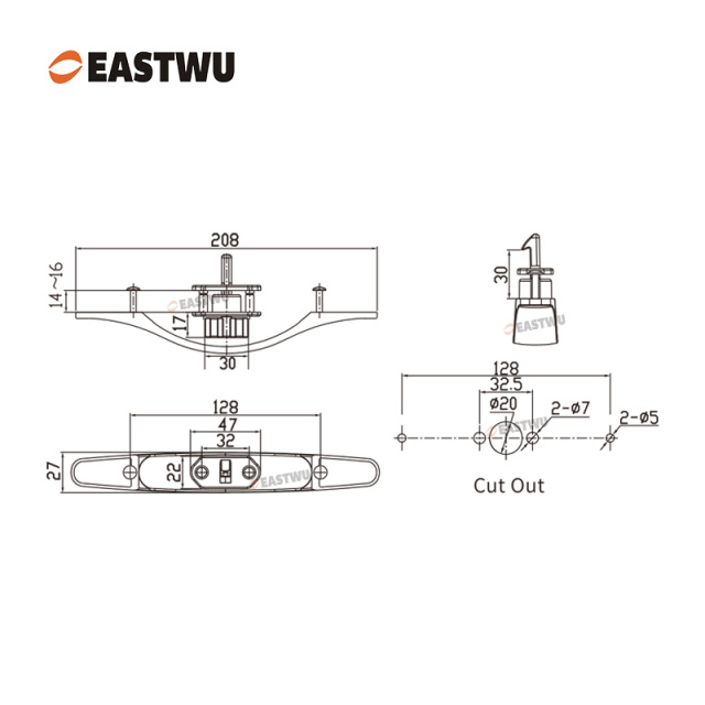 Cupboard Door Matt Black Metal Handle with Plastic Locking Mechanism Lever Handles for caravan motorhome and RV