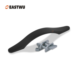 Cupboard Door Matt Black Metal Handle with Plastic Locking Mechanism Lever Handles for caravan motorhome and RV