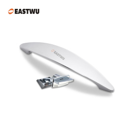 Cupboard Door Chrome Metal Handle with Metal Hidden Locking Mechanism Lever Handles and locking system for caravan motorhome and RV