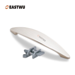 Cupboard Door Brushed Nickel Metal Handle with Plastic Hidden Locking Mechanism Lever Handles for caravan motorhome and RV