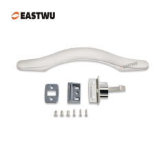 Cabinet Door Brushed Nickel Metal Handle with Metal Locking Mechanism Lever Handles and locking system for caravan motorhome and RV