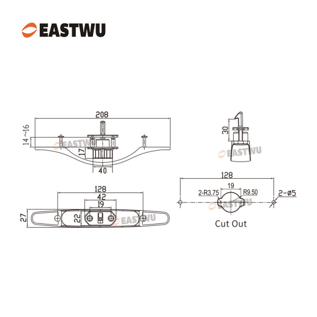 Cabinet Door Matt Black Metal Handle with Metal Locking Mechanism Lever Handles and locking system for caravan motorhome and RV