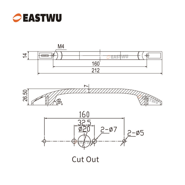 Matt Black Drawer Door Slim Metal Handle with Gray Plastic Hidden Locking Mechanism Lever Handles and locking system for caravan motorhome and RV