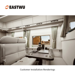 Matt Black Drawer Door Slim Metal Handle with Gray Plastic Hidden Locking Mechanism Lever Handles and locking system for caravan motorhome and RV