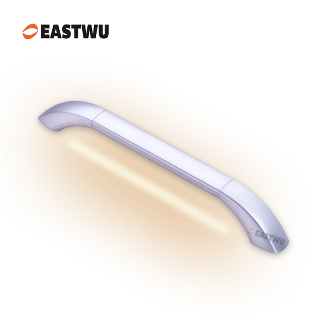 Lightweight Full Metal Caravan Motorhome Exterior LED Grab Rail Entry Door Handles Pearl Chrome Plated High Quality
