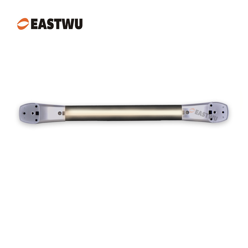 Small Size 250mm Pearl Chrome Handle with Black Leather Covered RV Motorhome Caravan LED Entry Grab Rail Door Handle