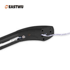 Large Size 400mm Matt Black Handle with Leather Covered LED Caravan RV Motorhome Entry Door Grab Rail Handles