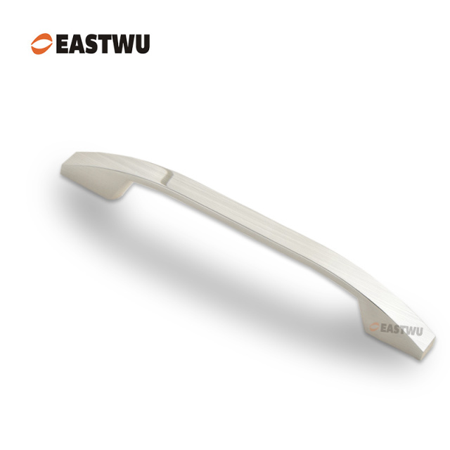 Brushed Nickel Drawer & Cabinet Door Metal Handle（Overall Length212mm,C.C.160mm）