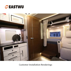 Pearl Chrome RV Toilet Door Lock & Caravan Boat Latch Handle – Durable Bathroom Door Lock, Premium RV Accessories Lightweight Aluminum Alloy