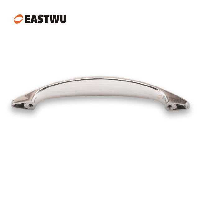 Brushed Nickel Drawer & Cabinet Door Metal Handle （Overall Length164.4mm,C.C.128mm）