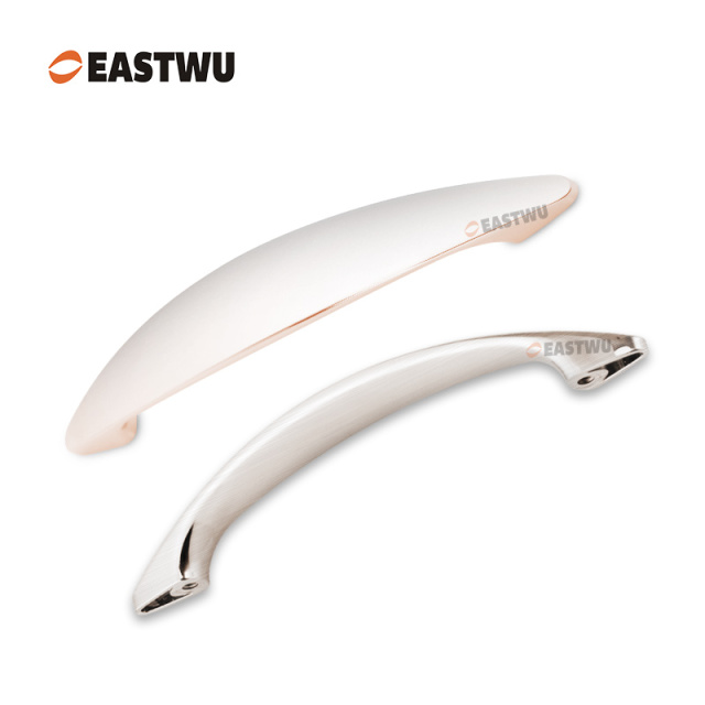 Brushed Nickel Drawer & Cabinet Door Metal Handle （Overall Length164.4mm,C.C.128mm）