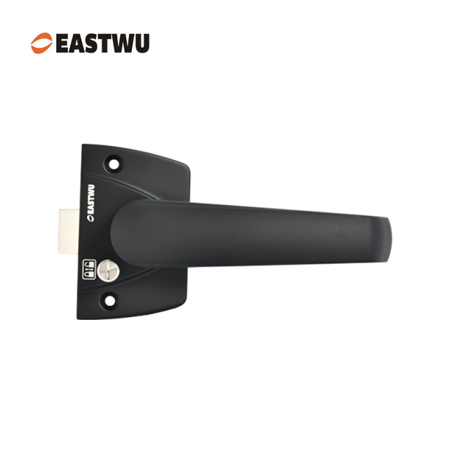 Premium Caravan RV Camper Motorhome Trailer Toilet Washroom Interior Door Handles Locks - Lightweight Aluminum Alloy Matt Black