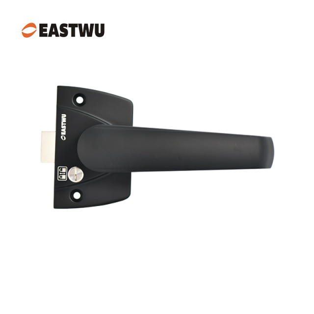 Matt Black Caravan RV Motorhome Washroom Boat  Washroom Toilet Room Lock with 3-Point Locking Mechanism Lightweight Aluminum Alloy High Quality